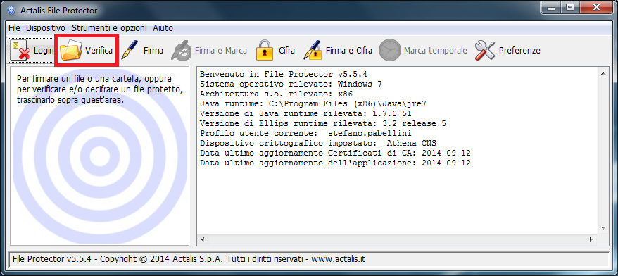Come verificare la firma